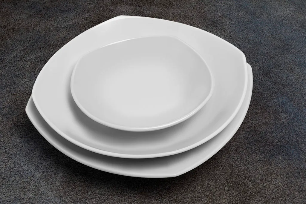 Plato HONDO PORCELANA TSUJI-2400 - Porcelana-2400-linea cuadrada