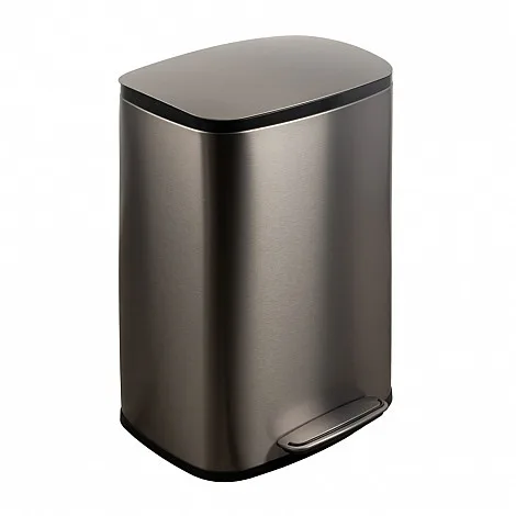 Cesto de Basura - Acero Inoxidable- 50 lts - Cestos de basura
