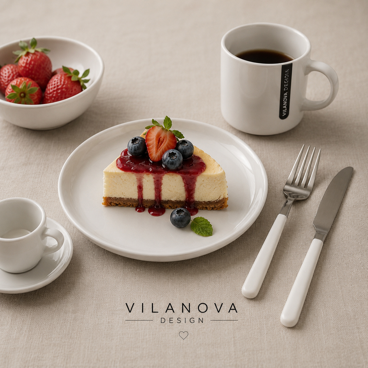 Plato Postre-Porcelana Tsuji-450 línea gastronómica