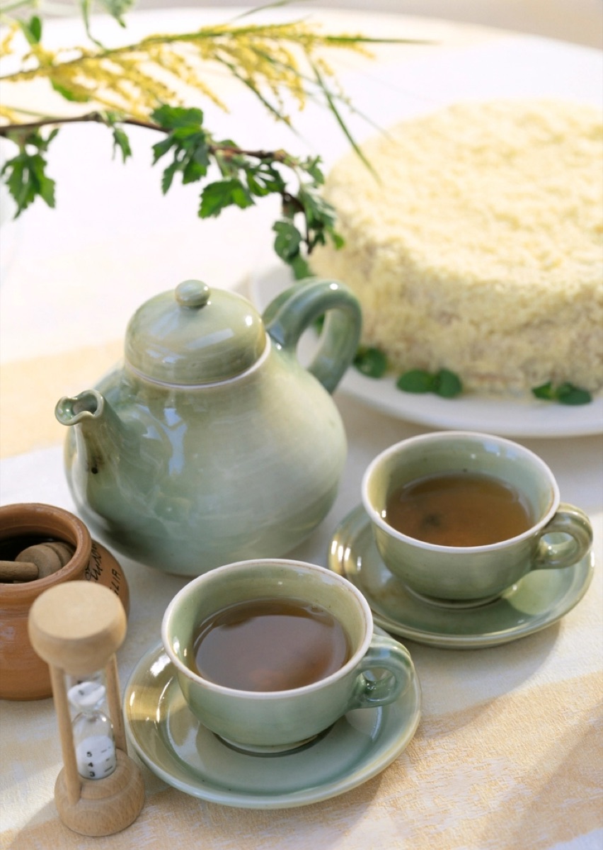 Juego de té de cerámica 6 piezas